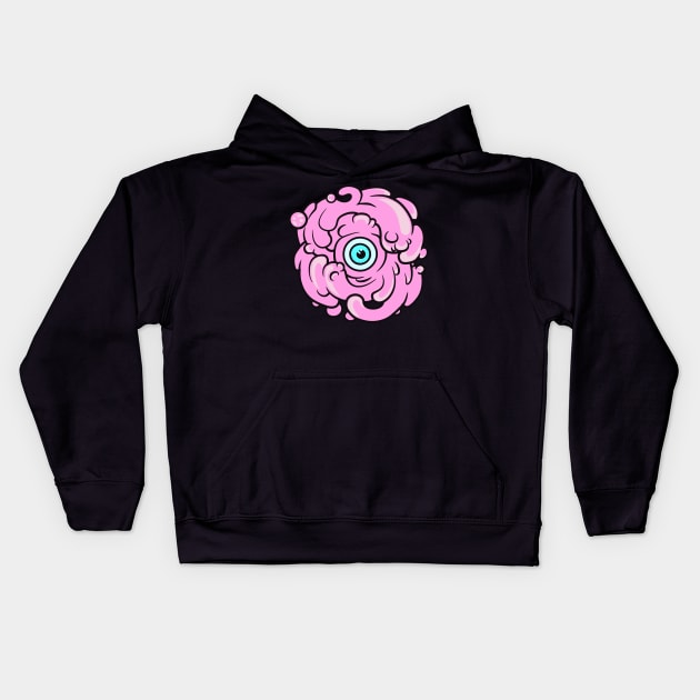 Eye Pink Hole Kids Hoodie by EYECATC